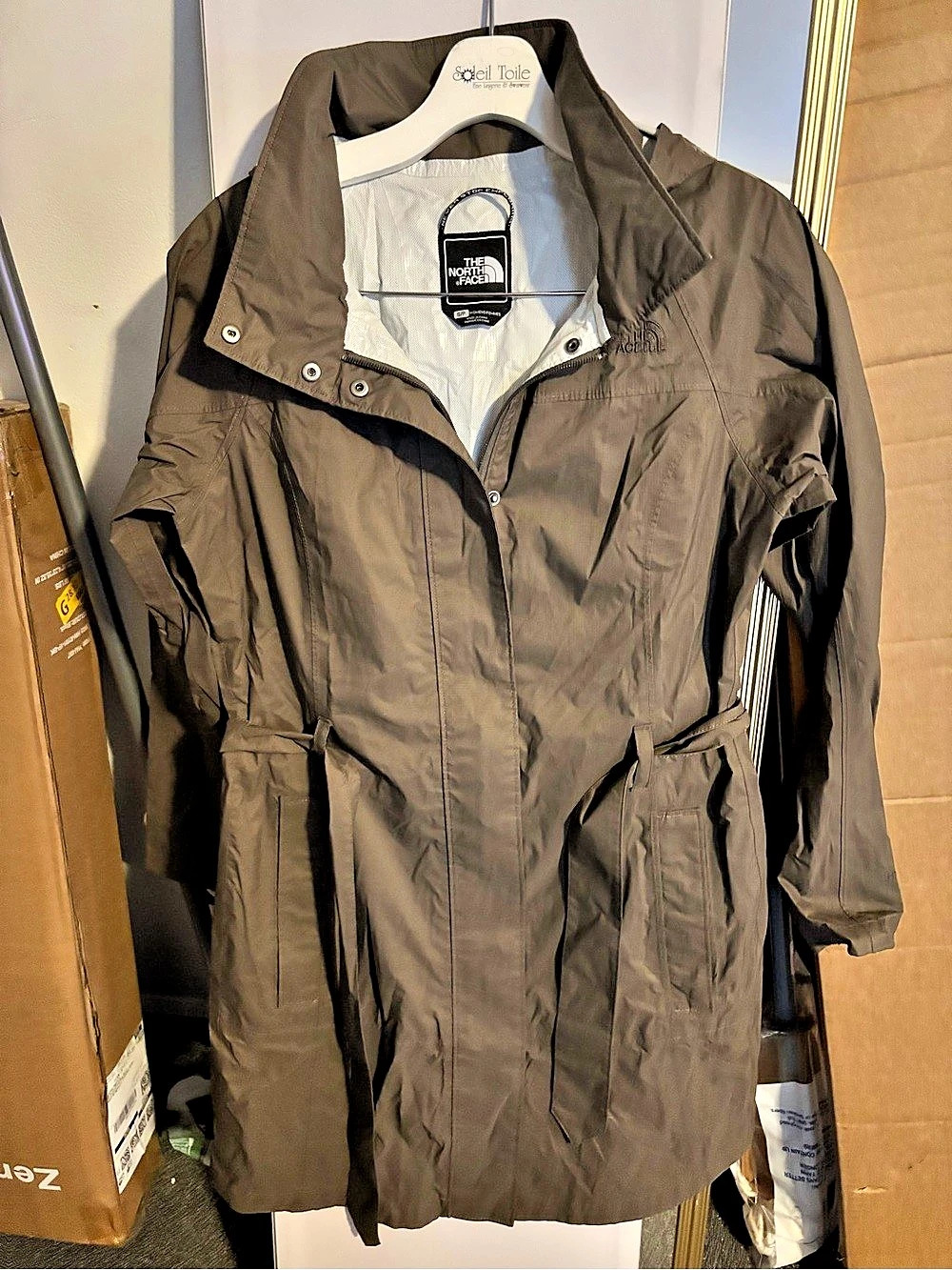 The North Face Hooded Lightweight Jacket Army Green Size Small